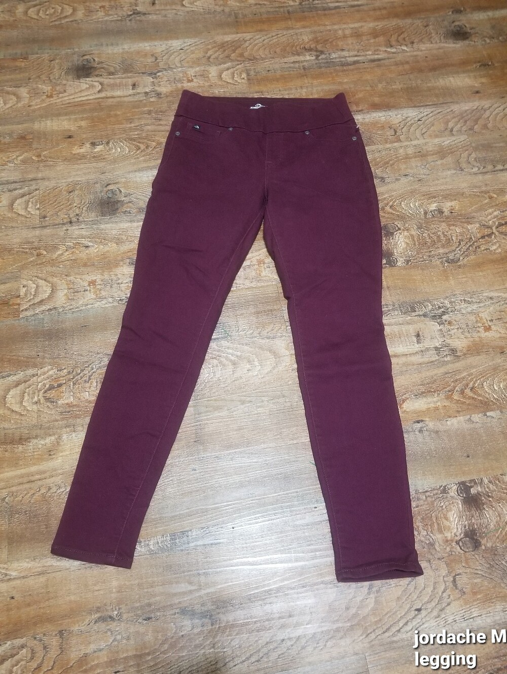 Jordache Maroon Stretch Leggings Medium Nwotags